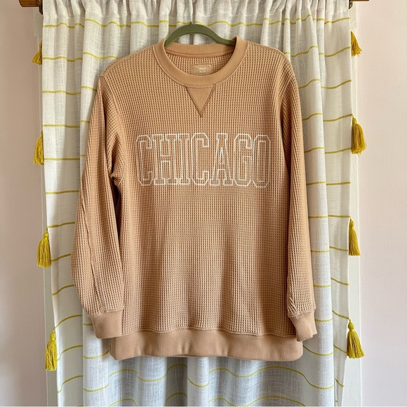 Aerie Waffle Crew Neck Sweatshirt - Picture 5 of 12